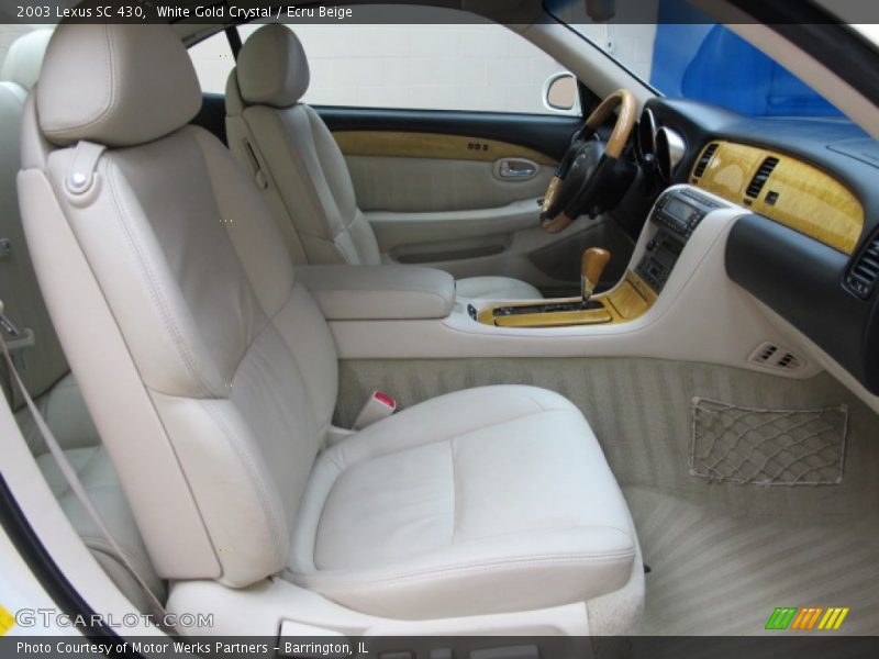White Gold Crystal / Ecru Beige 2003 Lexus SC 430