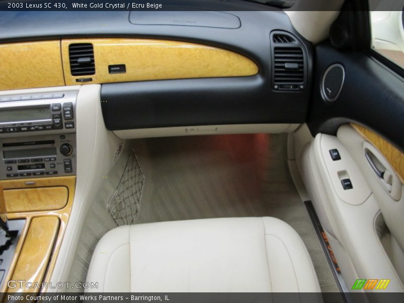 White Gold Crystal / Ecru Beige 2003 Lexus SC 430