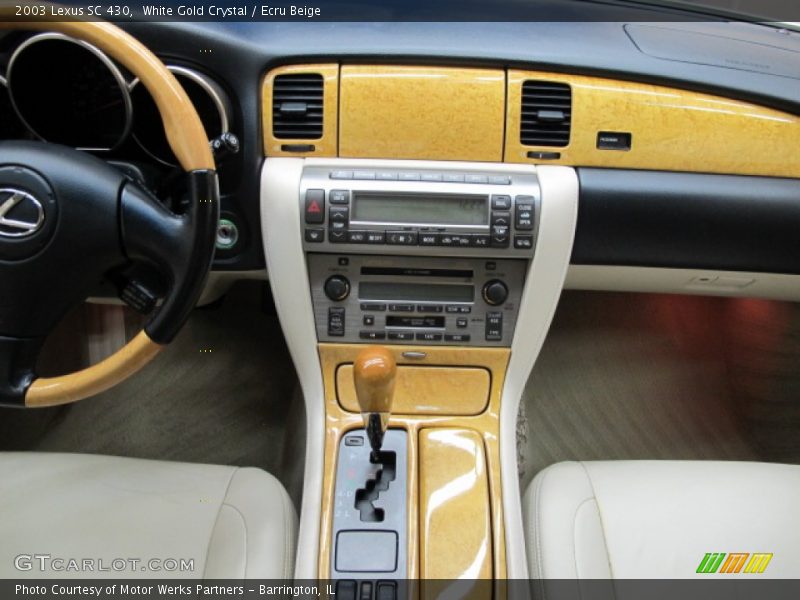 White Gold Crystal / Ecru Beige 2003 Lexus SC 430