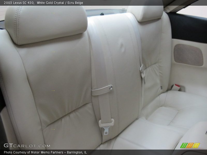 White Gold Crystal / Ecru Beige 2003 Lexus SC 430