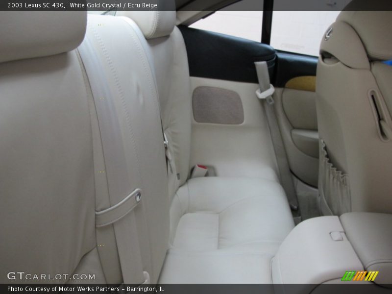 White Gold Crystal / Ecru Beige 2003 Lexus SC 430