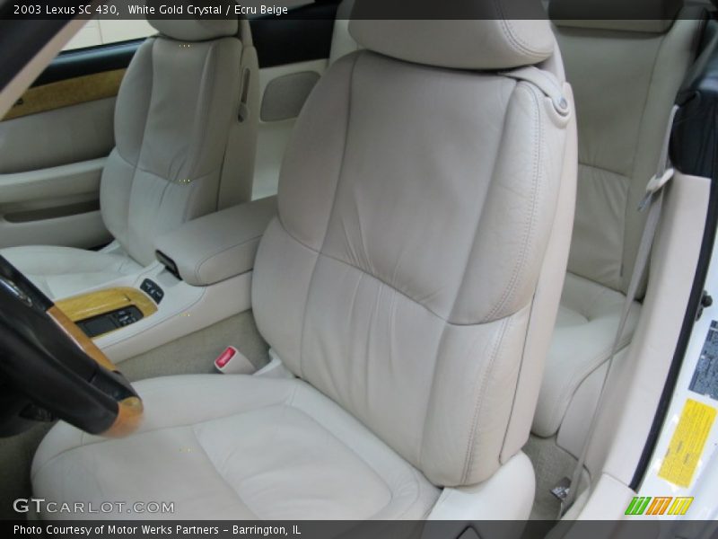 White Gold Crystal / Ecru Beige 2003 Lexus SC 430