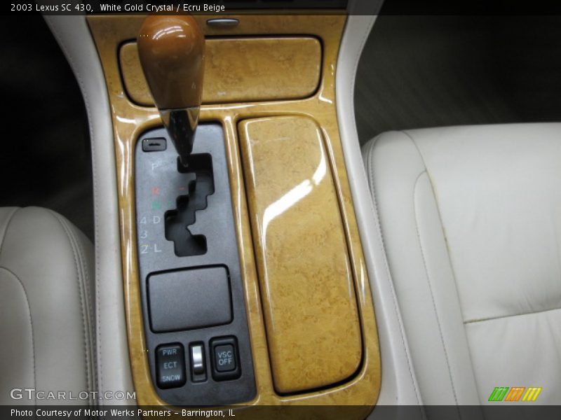 White Gold Crystal / Ecru Beige 2003 Lexus SC 430