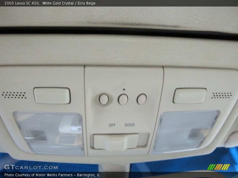 White Gold Crystal / Ecru Beige 2003 Lexus SC 430