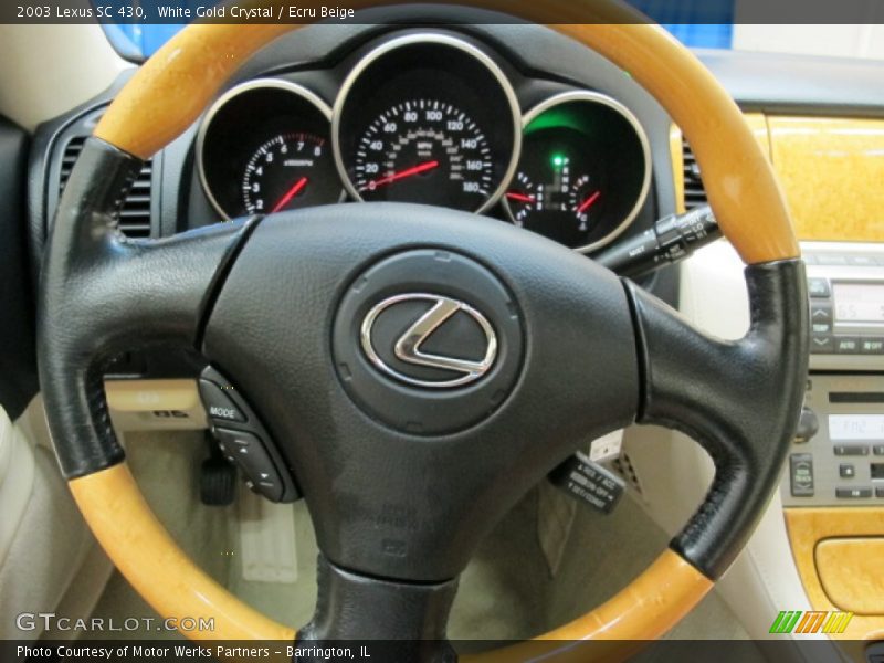 White Gold Crystal / Ecru Beige 2003 Lexus SC 430