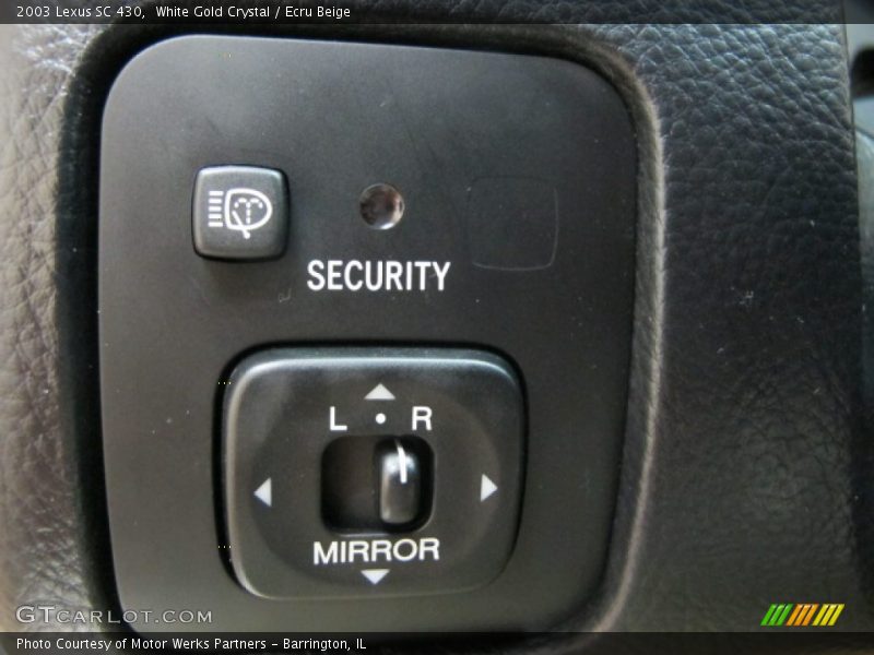 White Gold Crystal / Ecru Beige 2003 Lexus SC 430