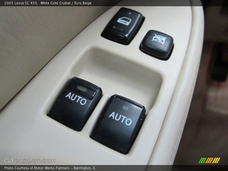 White Gold Crystal / Ecru Beige 2003 Lexus SC 430