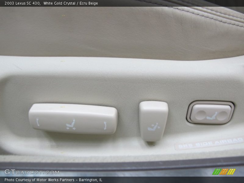 White Gold Crystal / Ecru Beige 2003 Lexus SC 430
