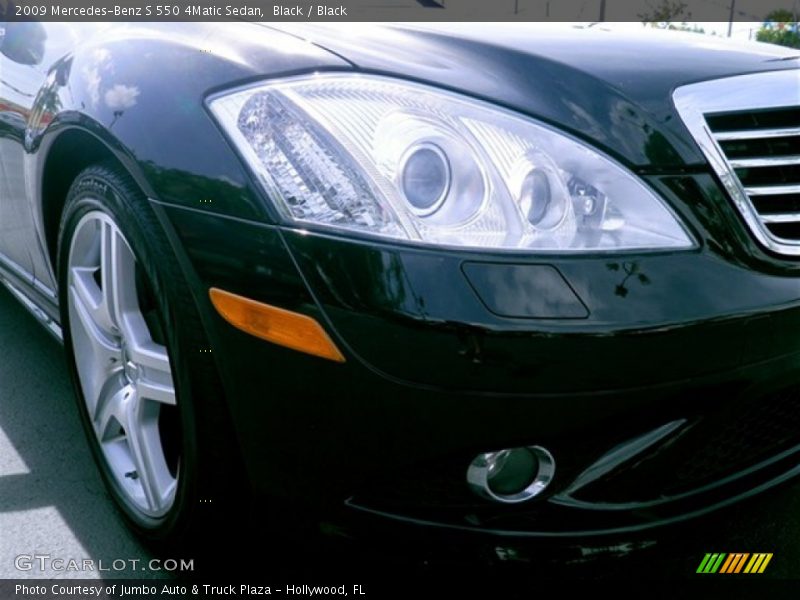 Black / Black 2009 Mercedes-Benz S 550 4Matic Sedan
