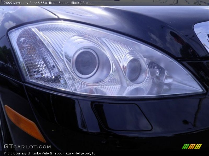 Black / Black 2009 Mercedes-Benz S 550 4Matic Sedan