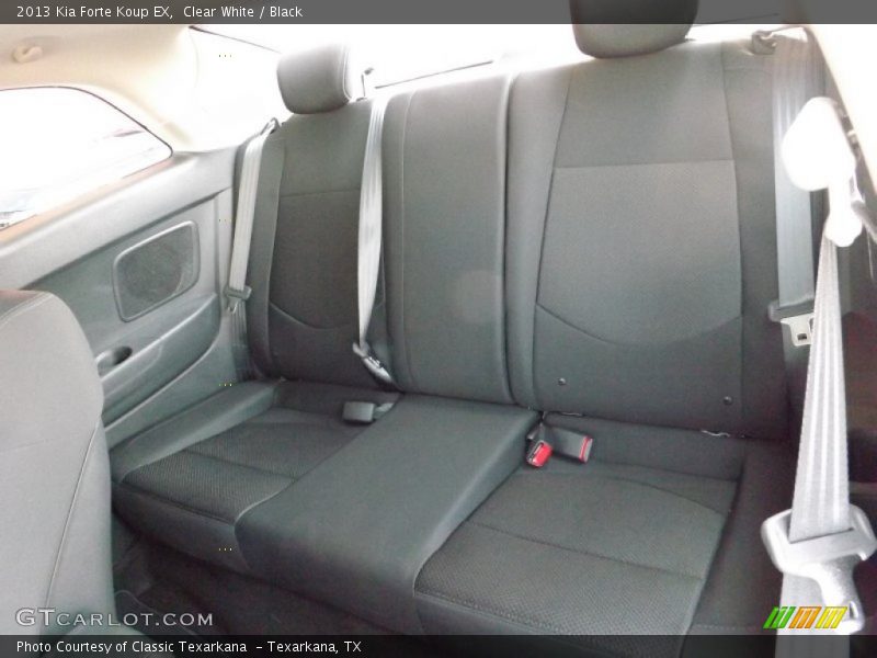 Clear White / Black 2013 Kia Forte Koup EX
