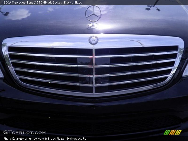 Black / Black 2009 Mercedes-Benz S 550 4Matic Sedan
