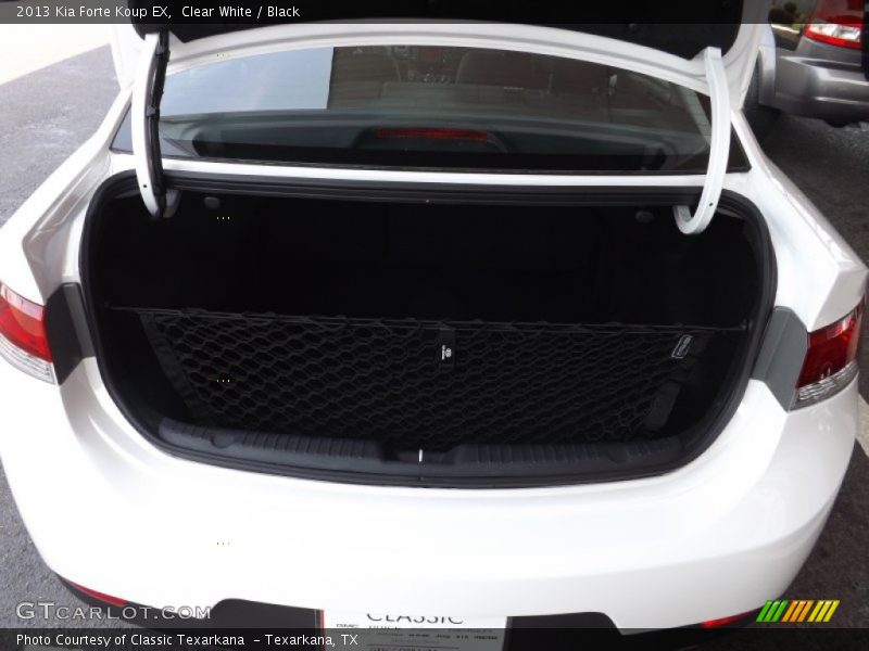 Clear White / Black 2013 Kia Forte Koup EX