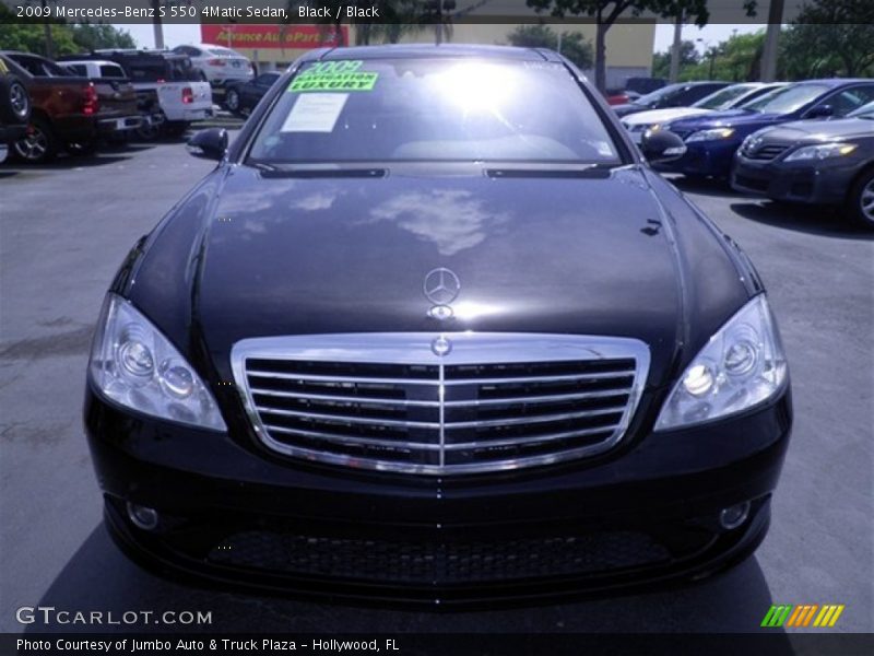 Black / Black 2009 Mercedes-Benz S 550 4Matic Sedan
