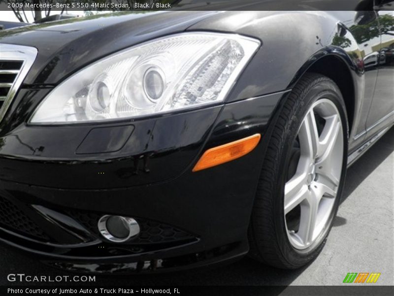 Black / Black 2009 Mercedes-Benz S 550 4Matic Sedan