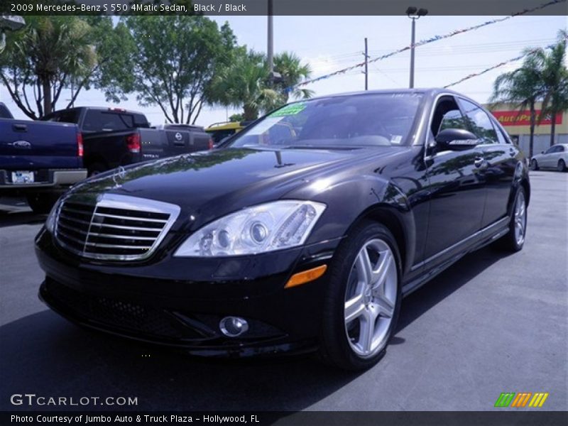 Black / Black 2009 Mercedes-Benz S 550 4Matic Sedan