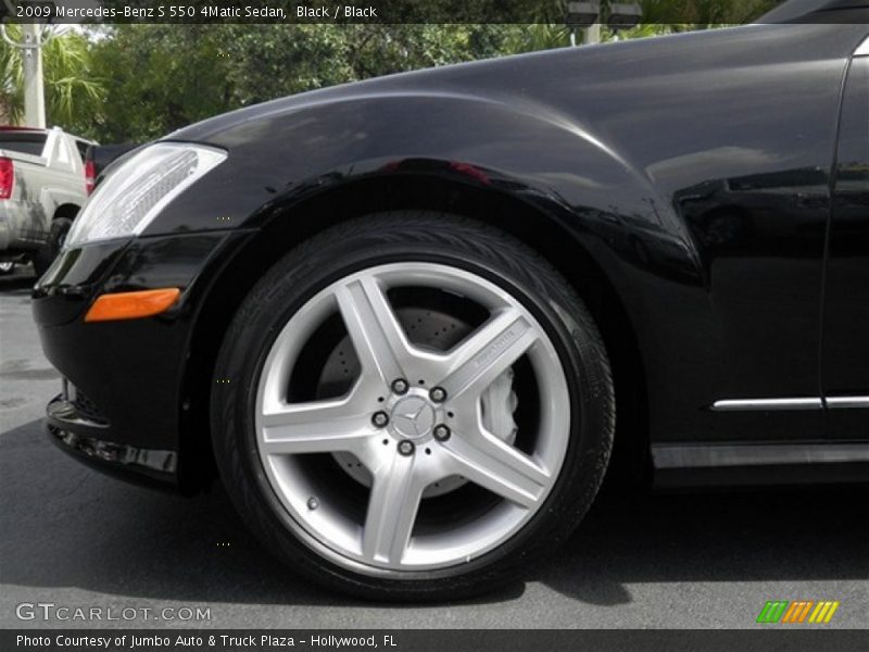 Black / Black 2009 Mercedes-Benz S 550 4Matic Sedan