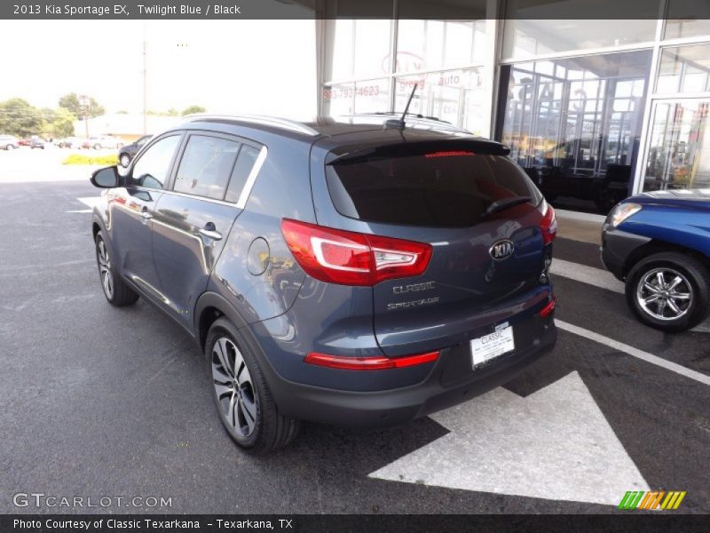 Twilight Blue / Black 2013 Kia Sportage EX