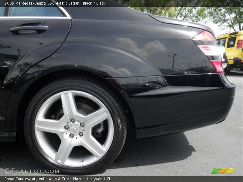 Black / Black 2009 Mercedes-Benz S 550 4Matic Sedan