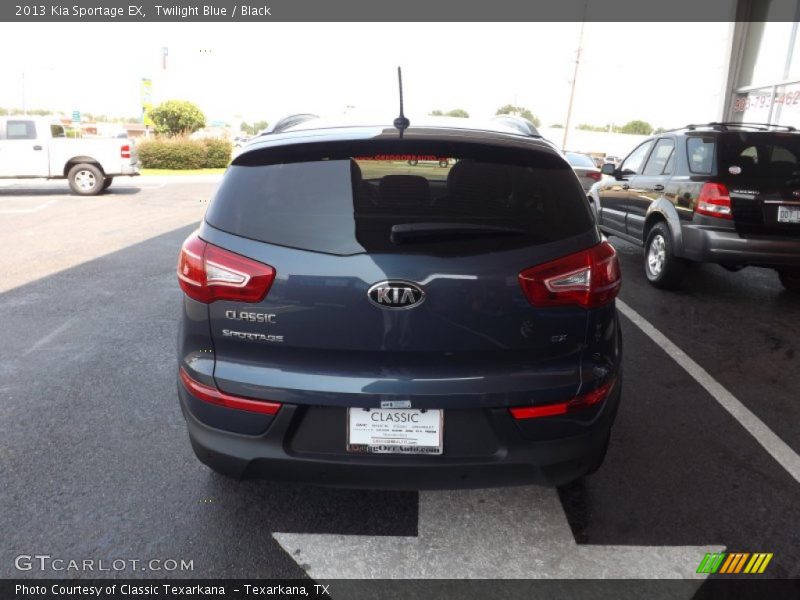 Twilight Blue / Black 2013 Kia Sportage EX
