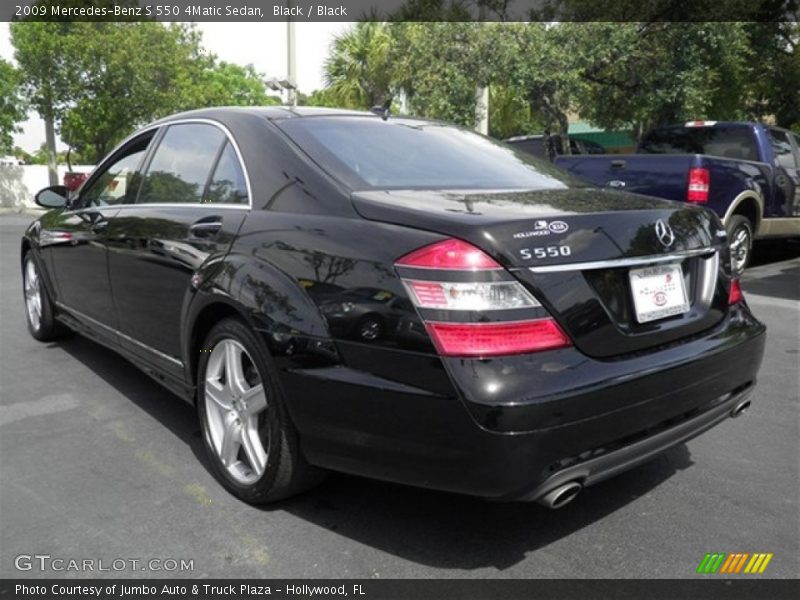 Black / Black 2009 Mercedes-Benz S 550 4Matic Sedan