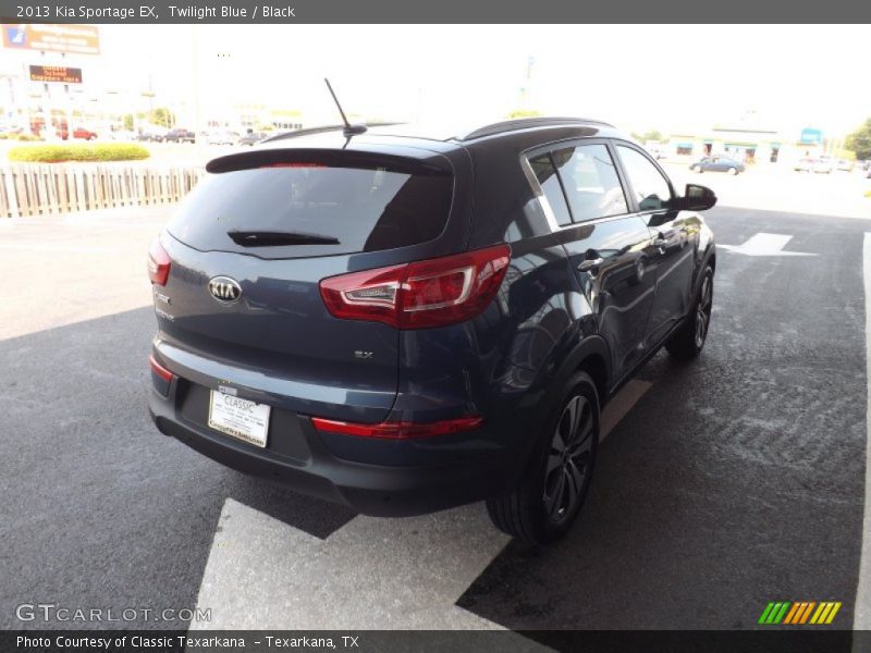 Twilight Blue / Black 2013 Kia Sportage EX