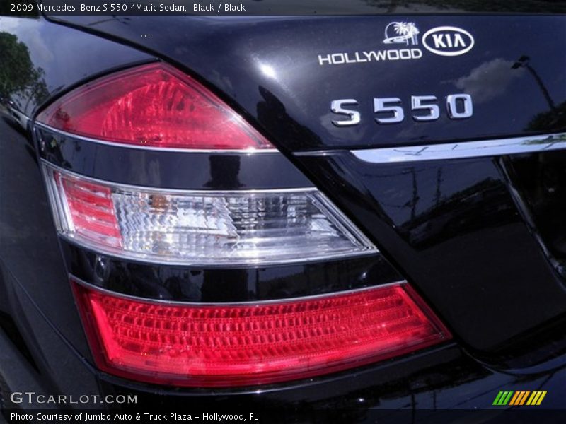 Black / Black 2009 Mercedes-Benz S 550 4Matic Sedan