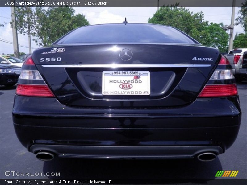Black / Black 2009 Mercedes-Benz S 550 4Matic Sedan