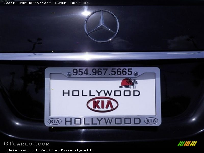 Black / Black 2009 Mercedes-Benz S 550 4Matic Sedan