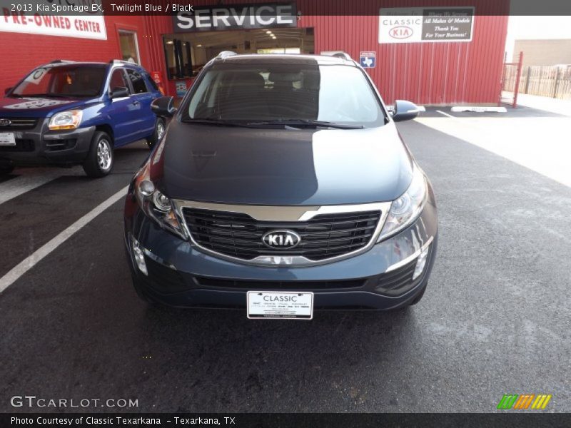 Twilight Blue / Black 2013 Kia Sportage EX