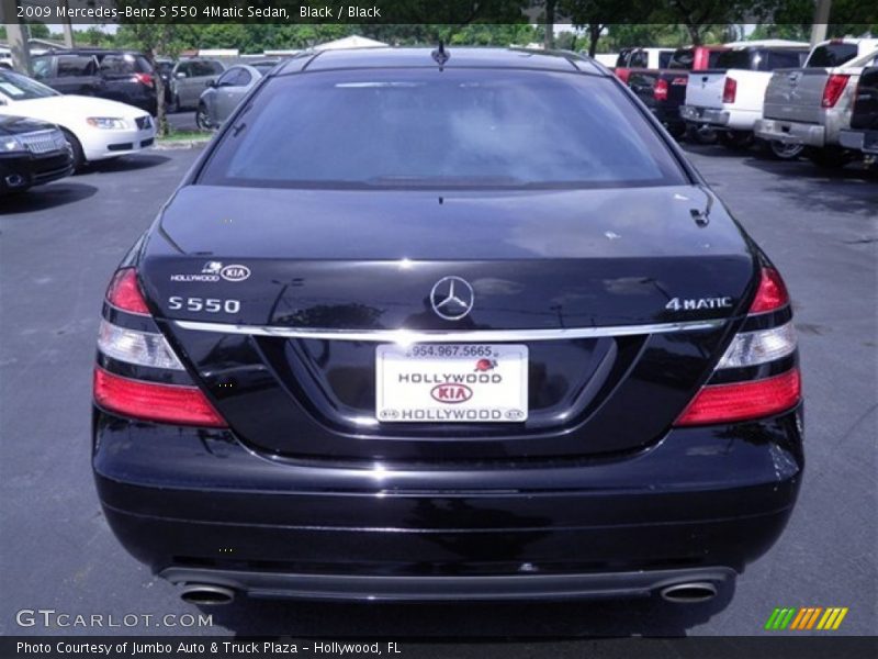 Black / Black 2009 Mercedes-Benz S 550 4Matic Sedan