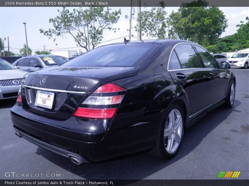 Black / Black 2009 Mercedes-Benz S 550 4Matic Sedan