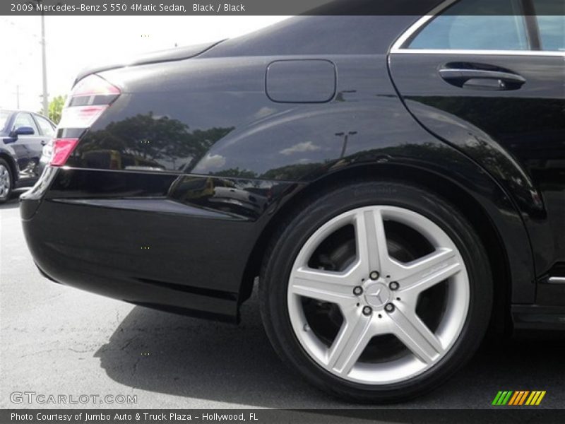 Black / Black 2009 Mercedes-Benz S 550 4Matic Sedan