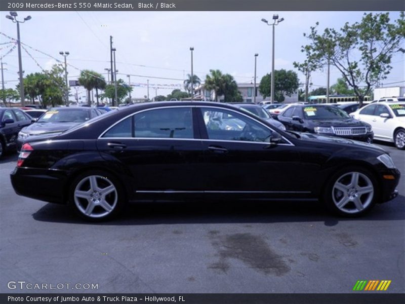 Black / Black 2009 Mercedes-Benz S 550 4Matic Sedan