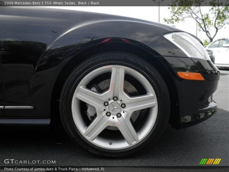 Black / Black 2009 Mercedes-Benz S 550 4Matic Sedan