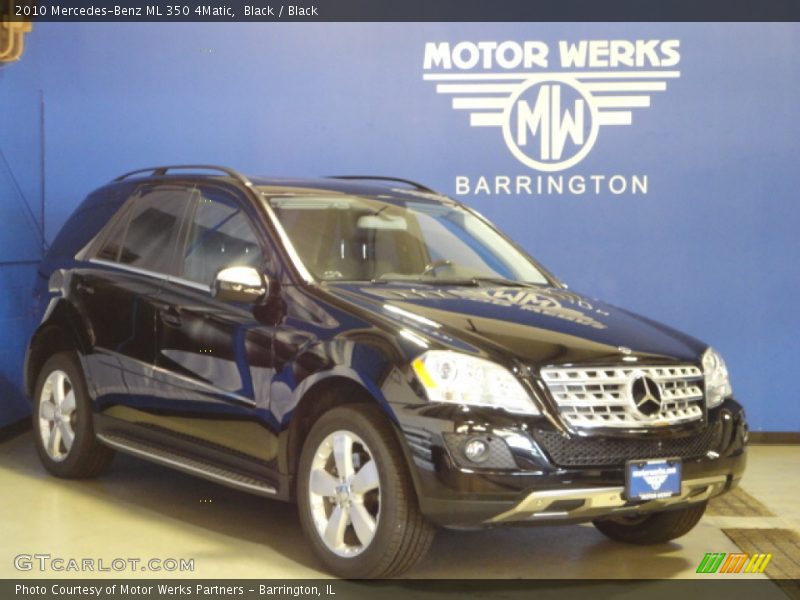 Black / Black 2010 Mercedes-Benz ML 350 4Matic