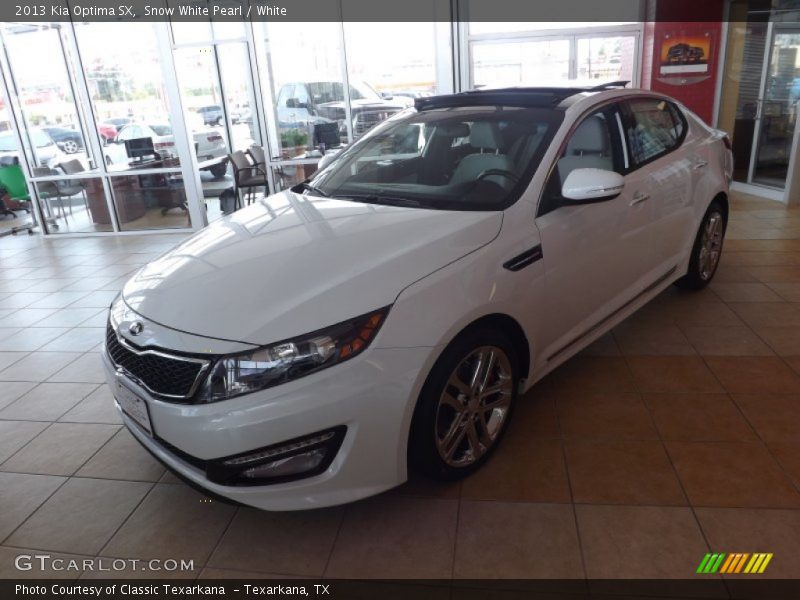 Snow White Pearl / White 2013 Kia Optima SX