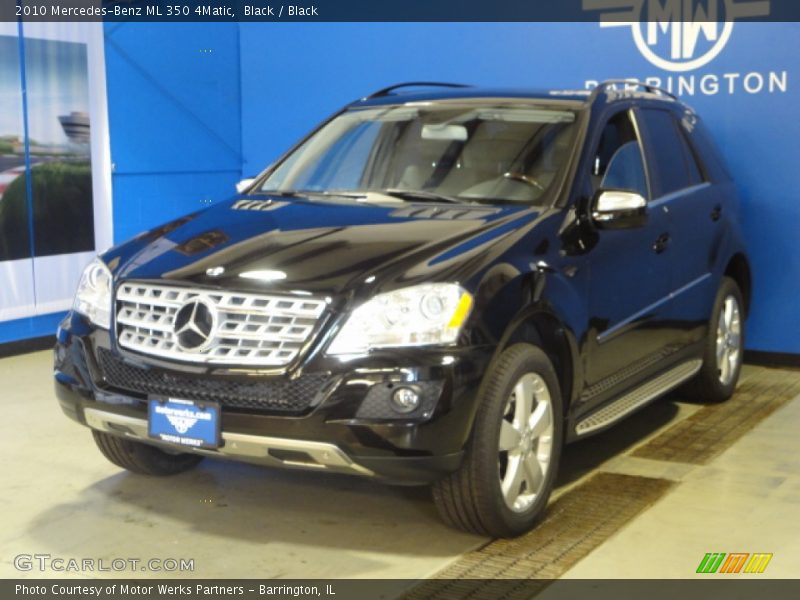 Black / Black 2010 Mercedes-Benz ML 350 4Matic