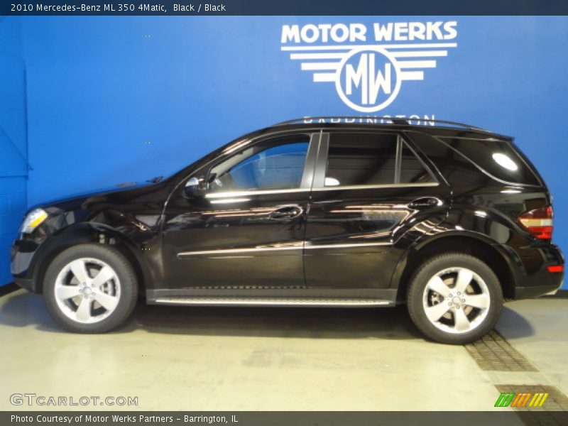 Black / Black 2010 Mercedes-Benz ML 350 4Matic