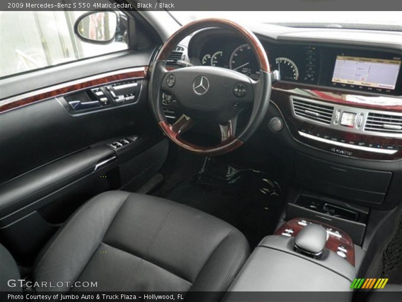 Black / Black 2009 Mercedes-Benz S 550 4Matic Sedan
