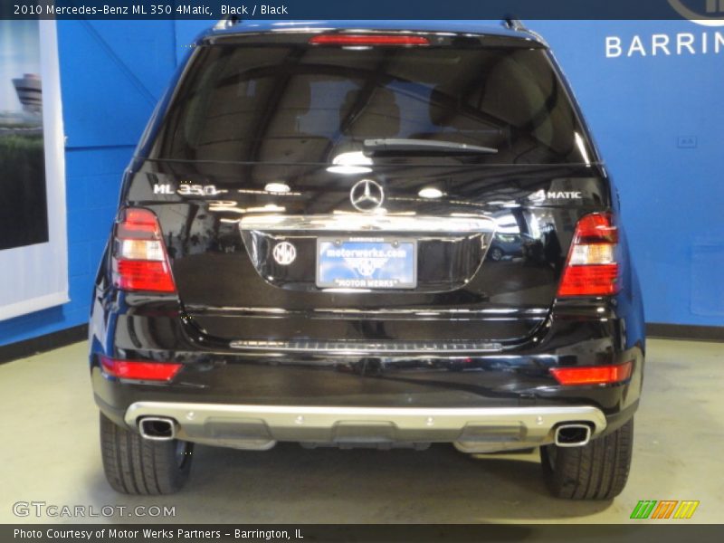 Black / Black 2010 Mercedes-Benz ML 350 4Matic