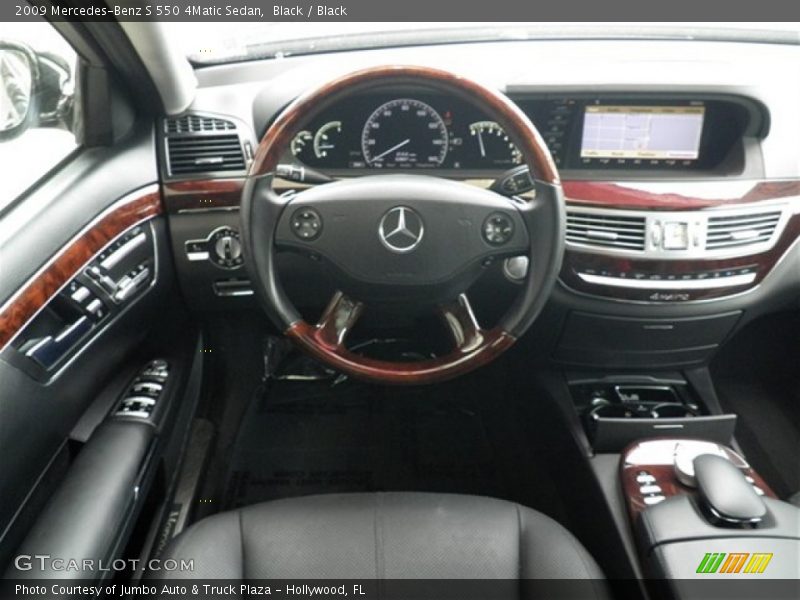 Black / Black 2009 Mercedes-Benz S 550 4Matic Sedan