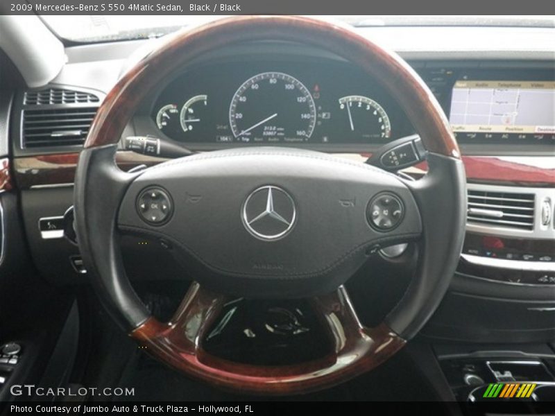 Black / Black 2009 Mercedes-Benz S 550 4Matic Sedan