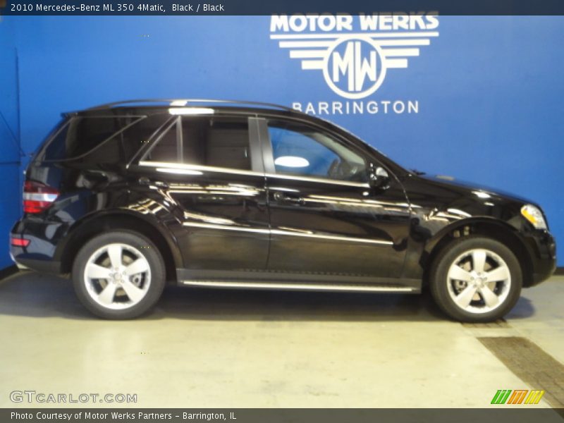 Black / Black 2010 Mercedes-Benz ML 350 4Matic