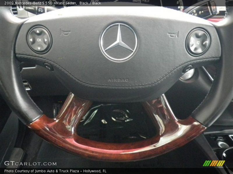 Black / Black 2009 Mercedes-Benz S 550 4Matic Sedan