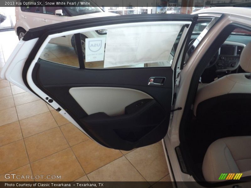 Snow White Pearl / White 2013 Kia Optima SX