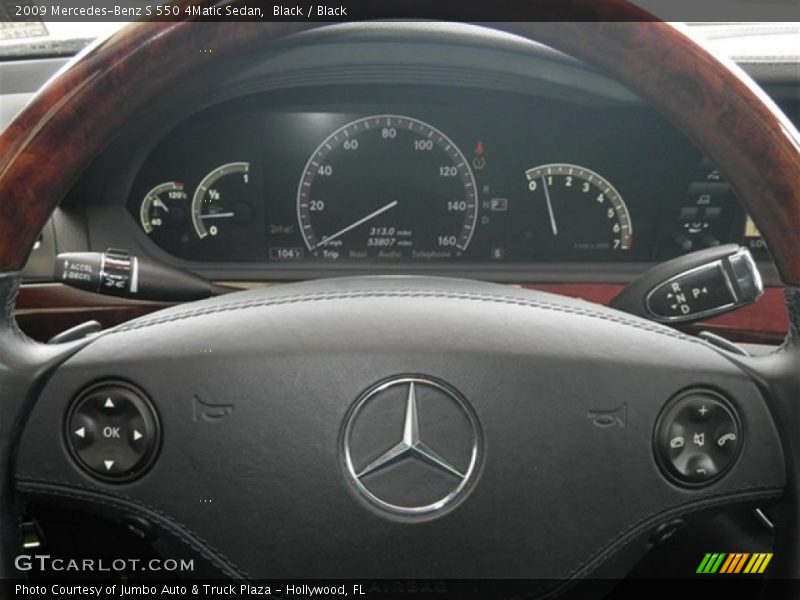 Black / Black 2009 Mercedes-Benz S 550 4Matic Sedan
