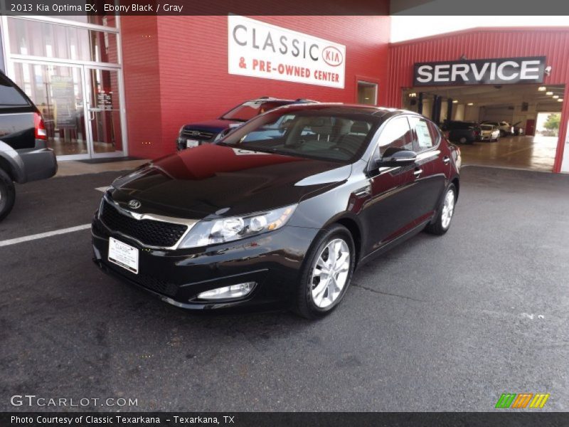 Ebony Black / Gray 2013 Kia Optima EX