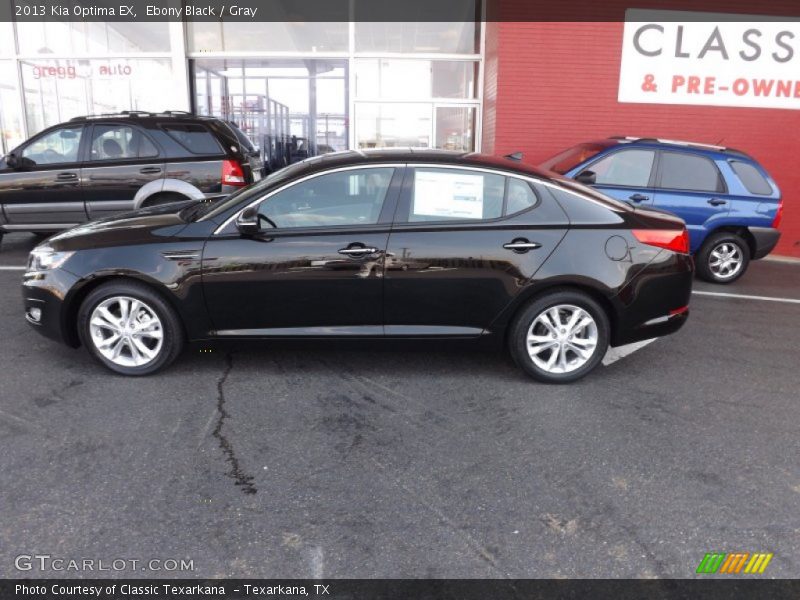 Ebony Black / Gray 2013 Kia Optima EX