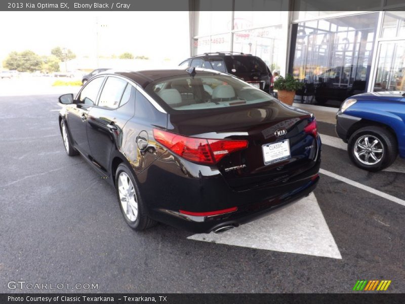 Ebony Black / Gray 2013 Kia Optima EX
